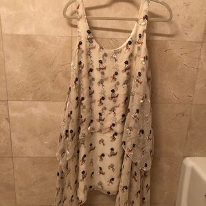 Opening Ceremony printed white dress size 6